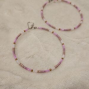 Chic Multicolor Beaded Hoop Earrings